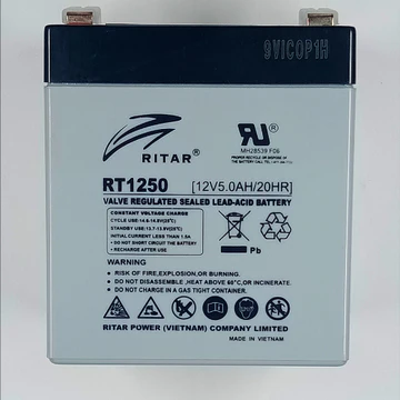 Ritar 12V 5Ah AGM SLA Battery – High Performance Sealed Lead Acid UPS Battery